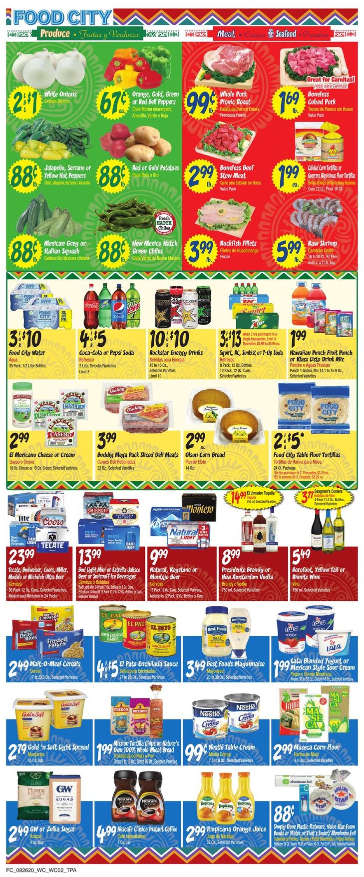 Catalogue Food City from 08/26/2020
