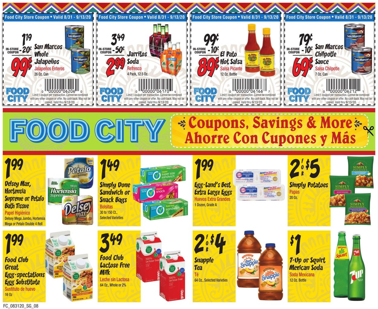 Catalogue Food City from 08/31/2020