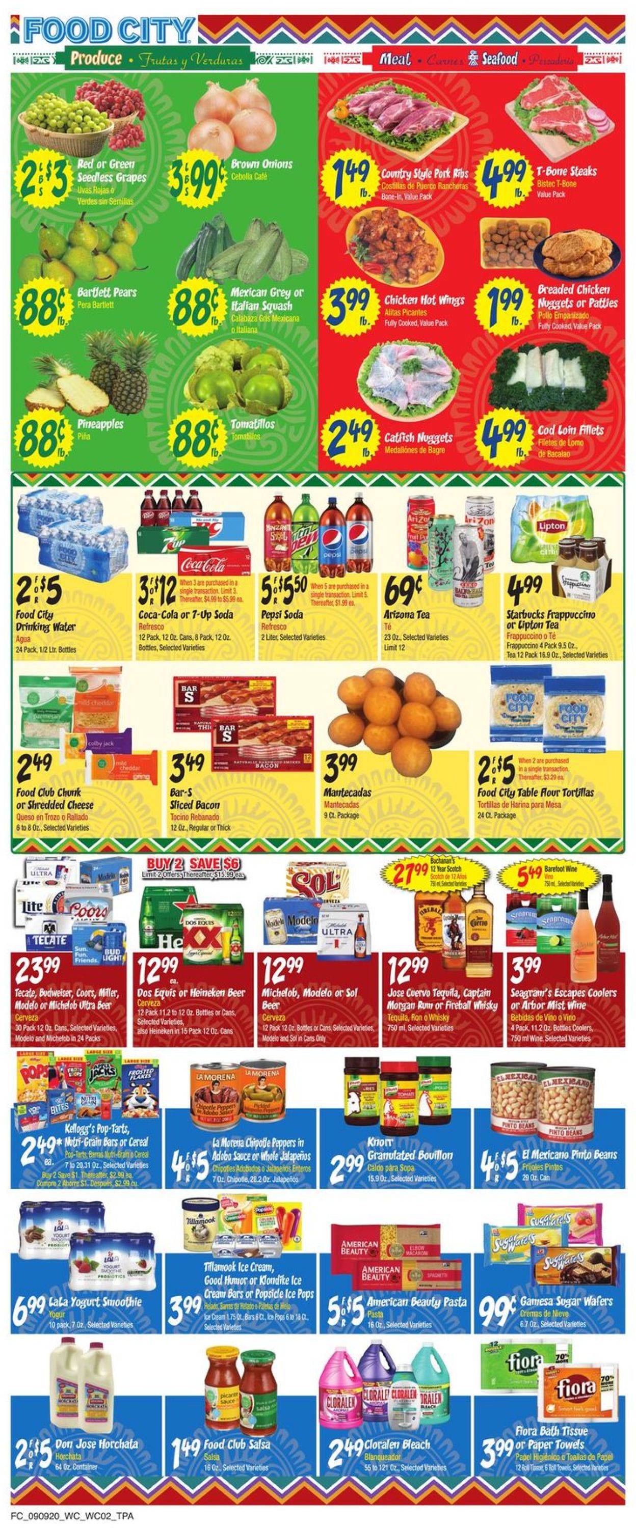 Catalogue Food City from 09/09/2020