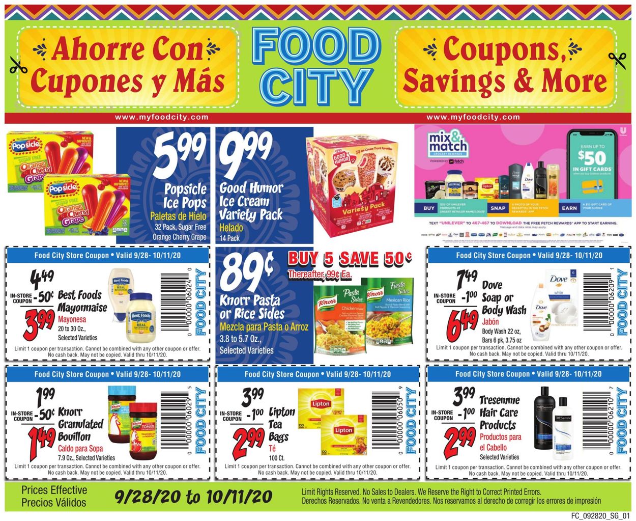 Catalogue Food City from 09/28/2020