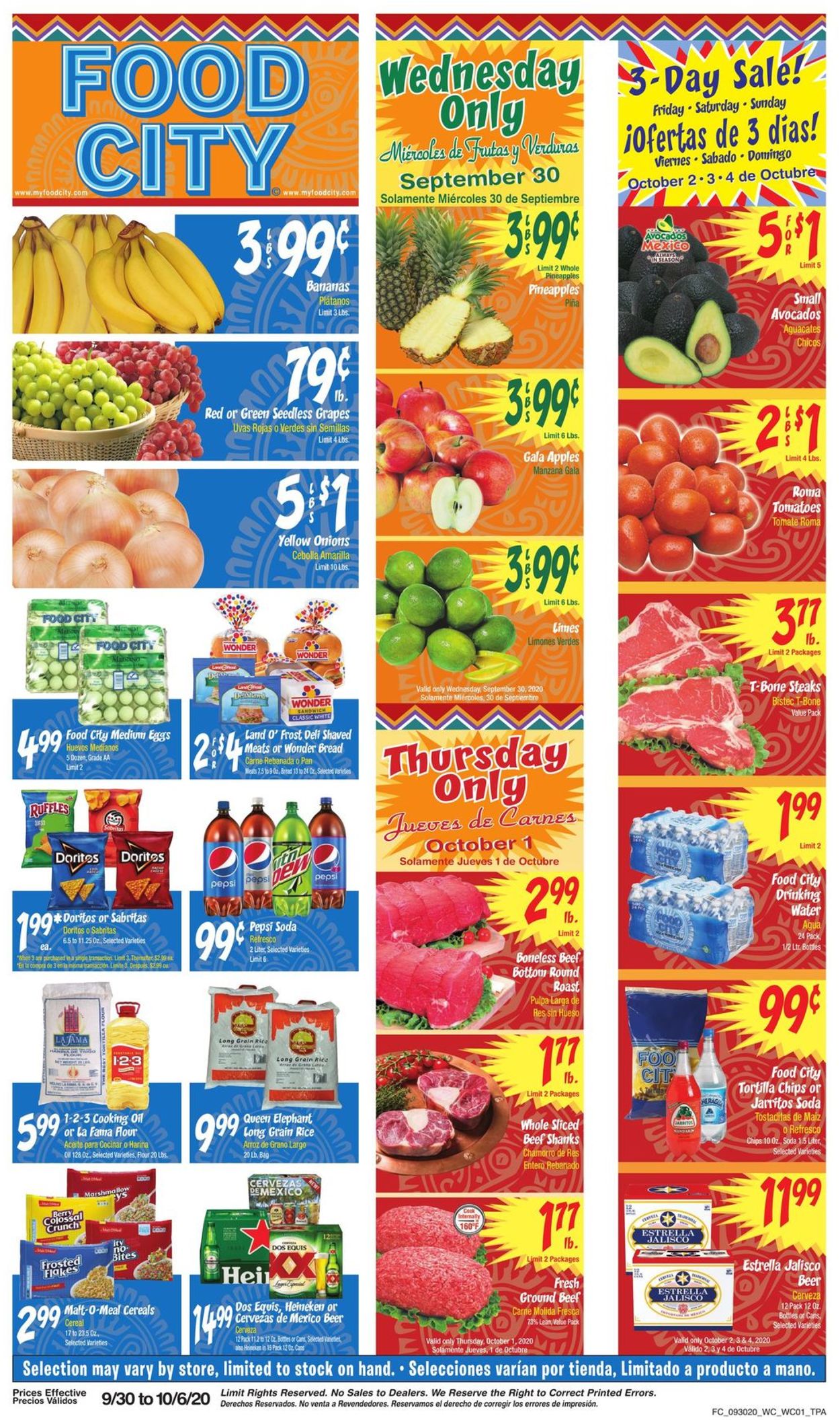 Catalogue Food City from 09/30/2020