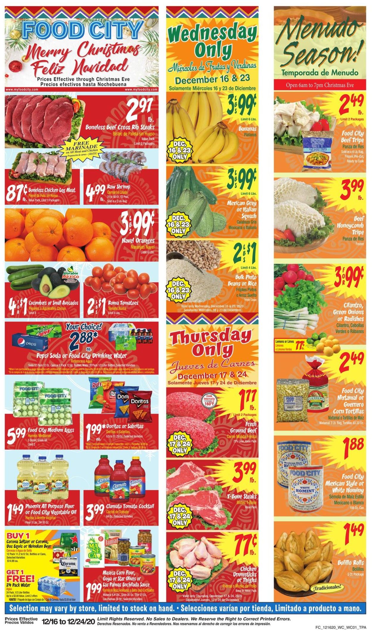 Catalogue Food City from 12/16/2020