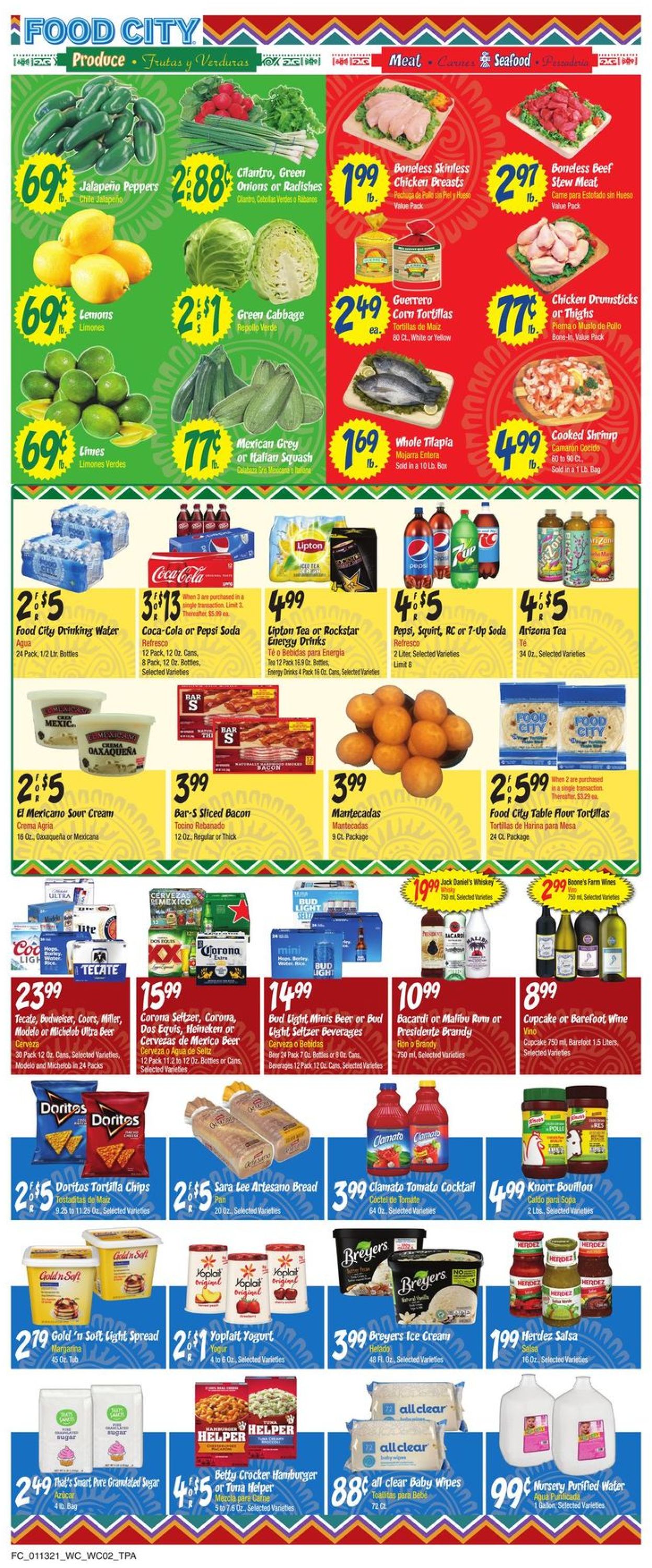 Catalogue Food City from 01/13/2021
