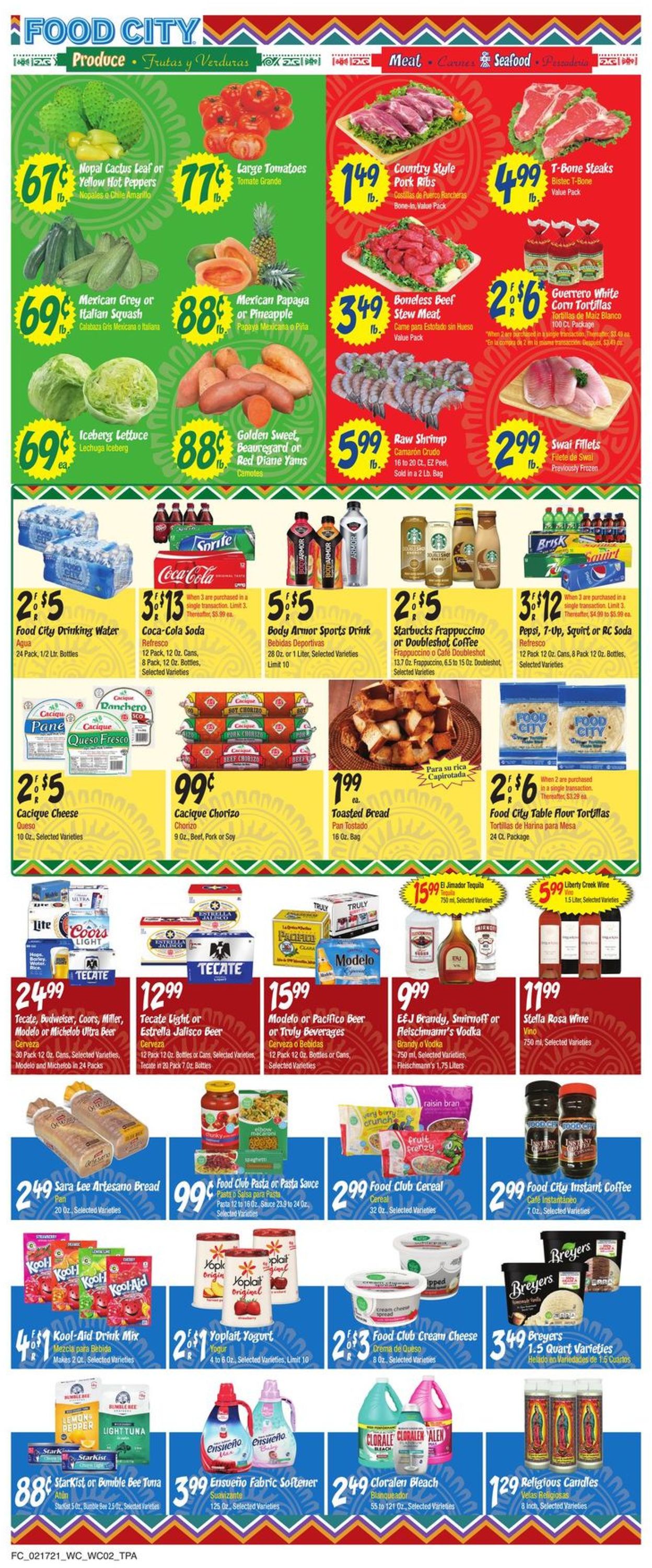 Catalogue Food City from 02/17/2021