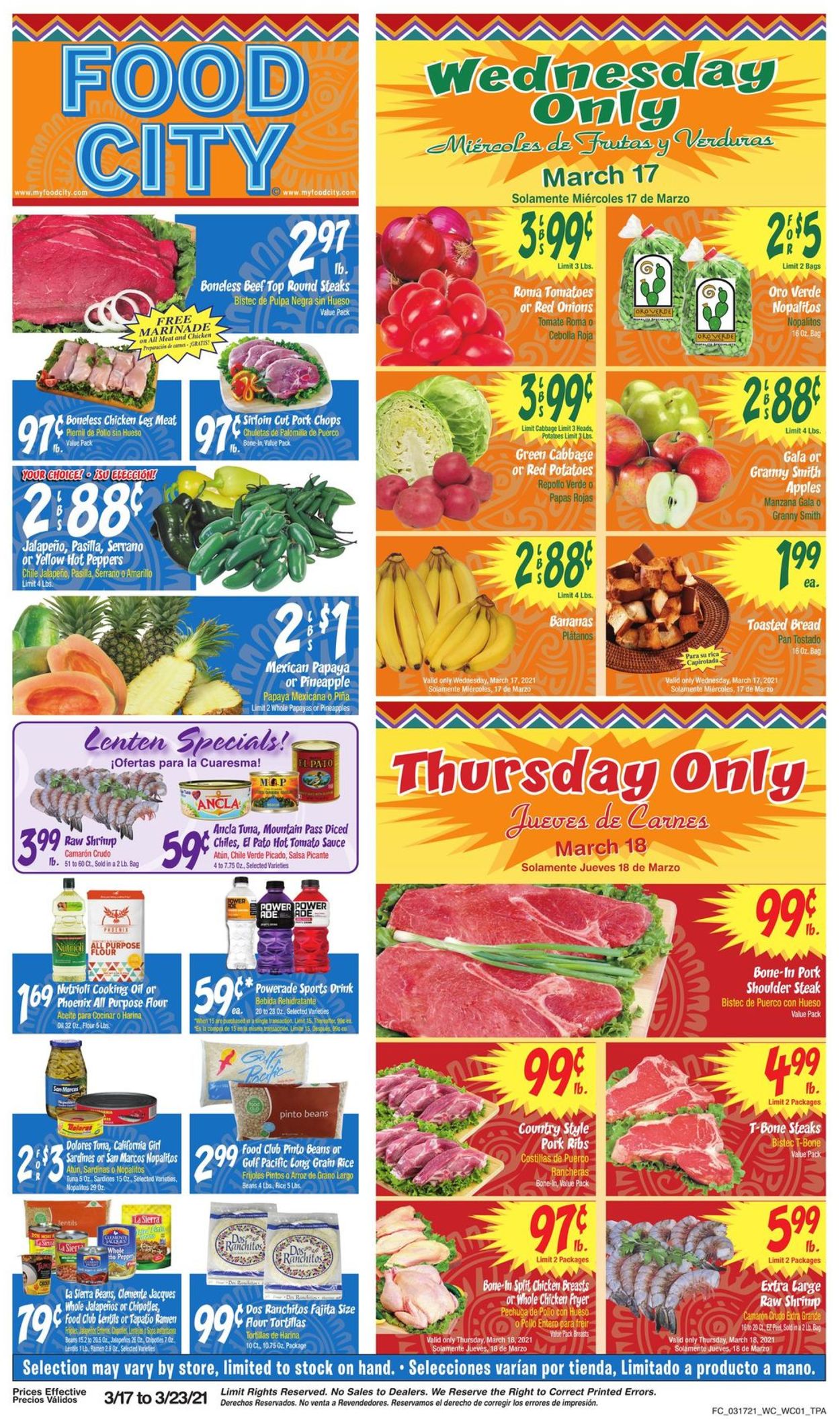 Catalogue Food City from 03/17/2021