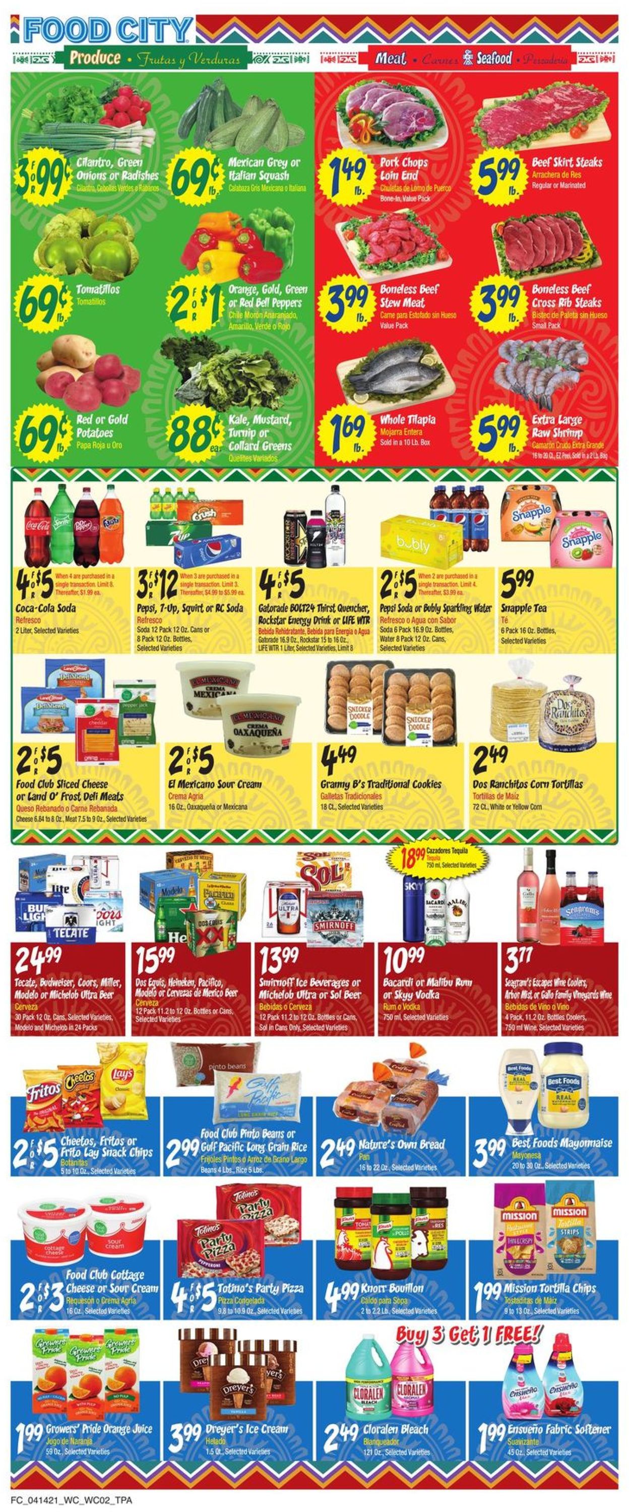 Catalogue Food City from 04/14/2021