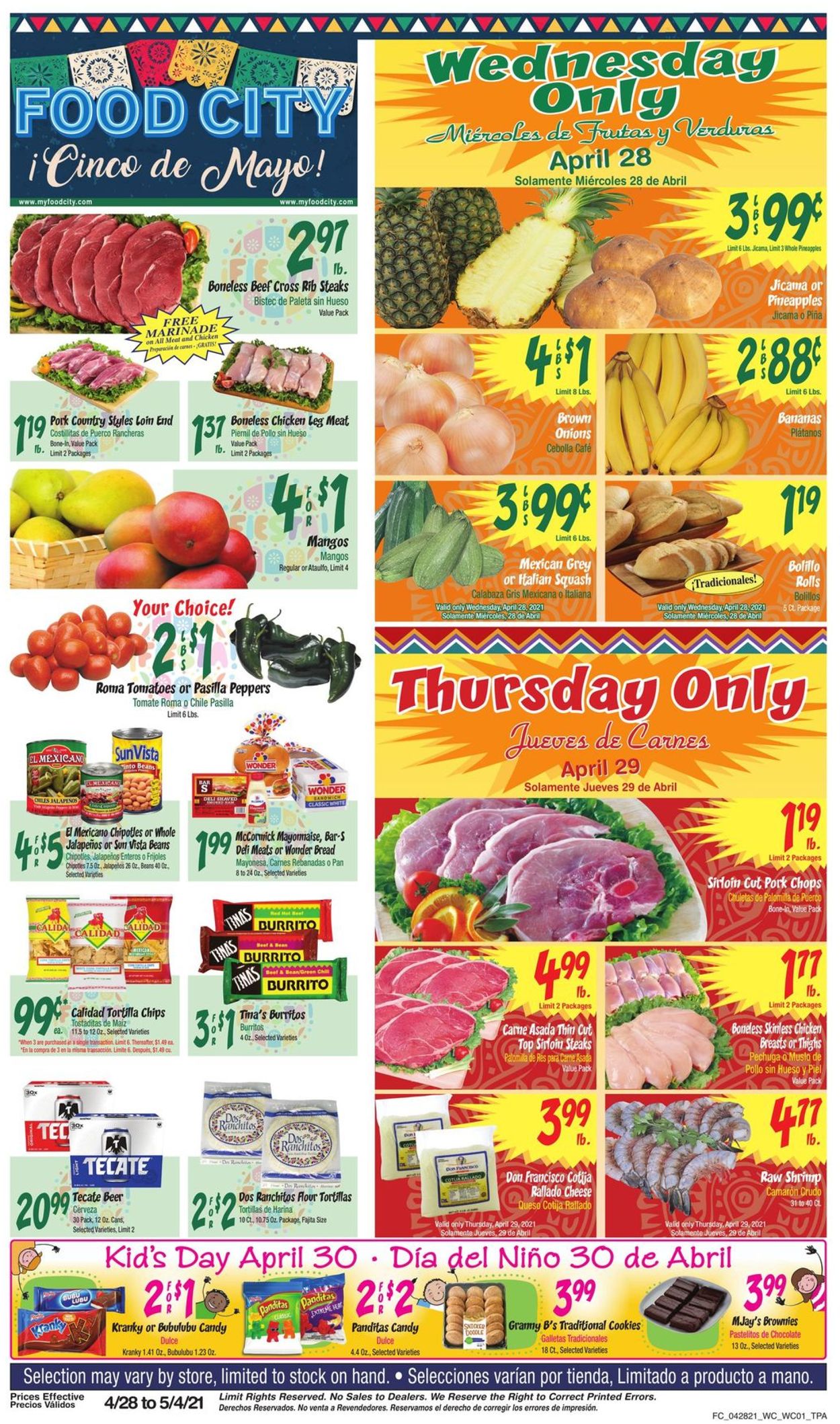 Catalogue Food City from 04/28/2021