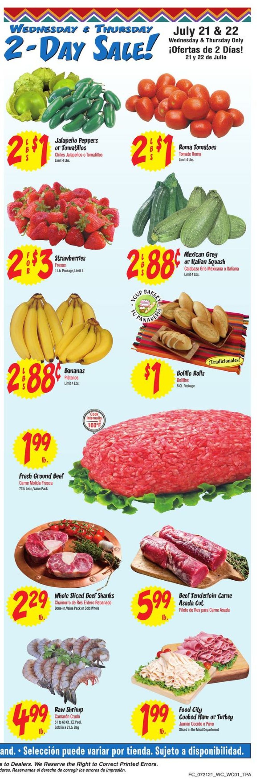 Catalogue Food City from 07/21/2021