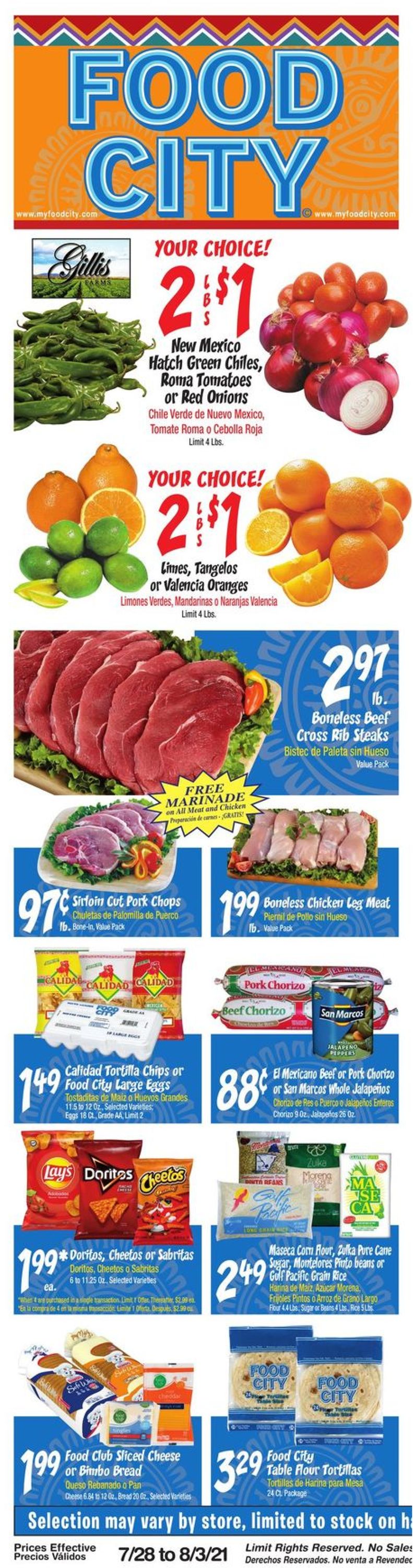 Catalogue Food City from 07/28/2021