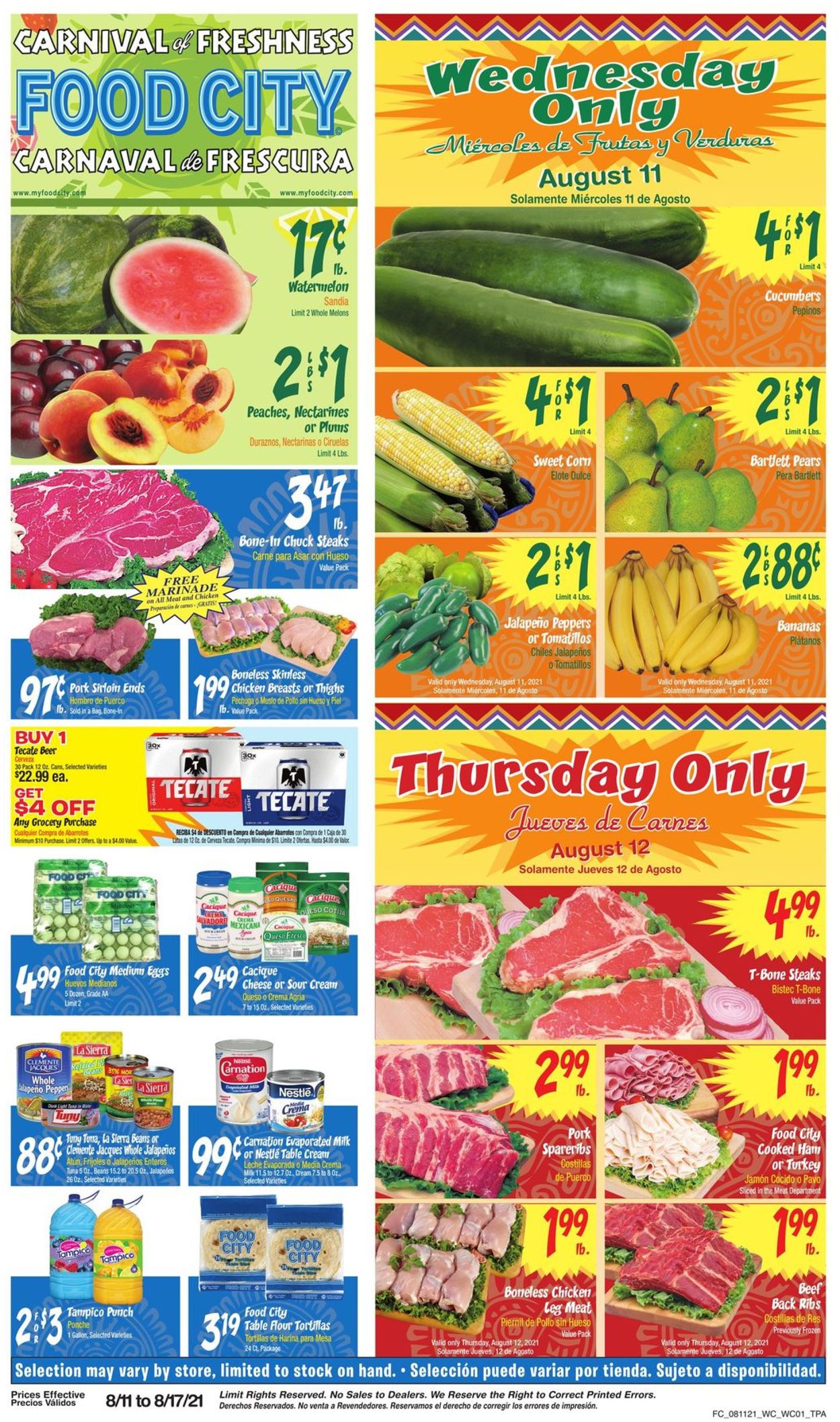 Catalogue Food City from 08/11/2021
