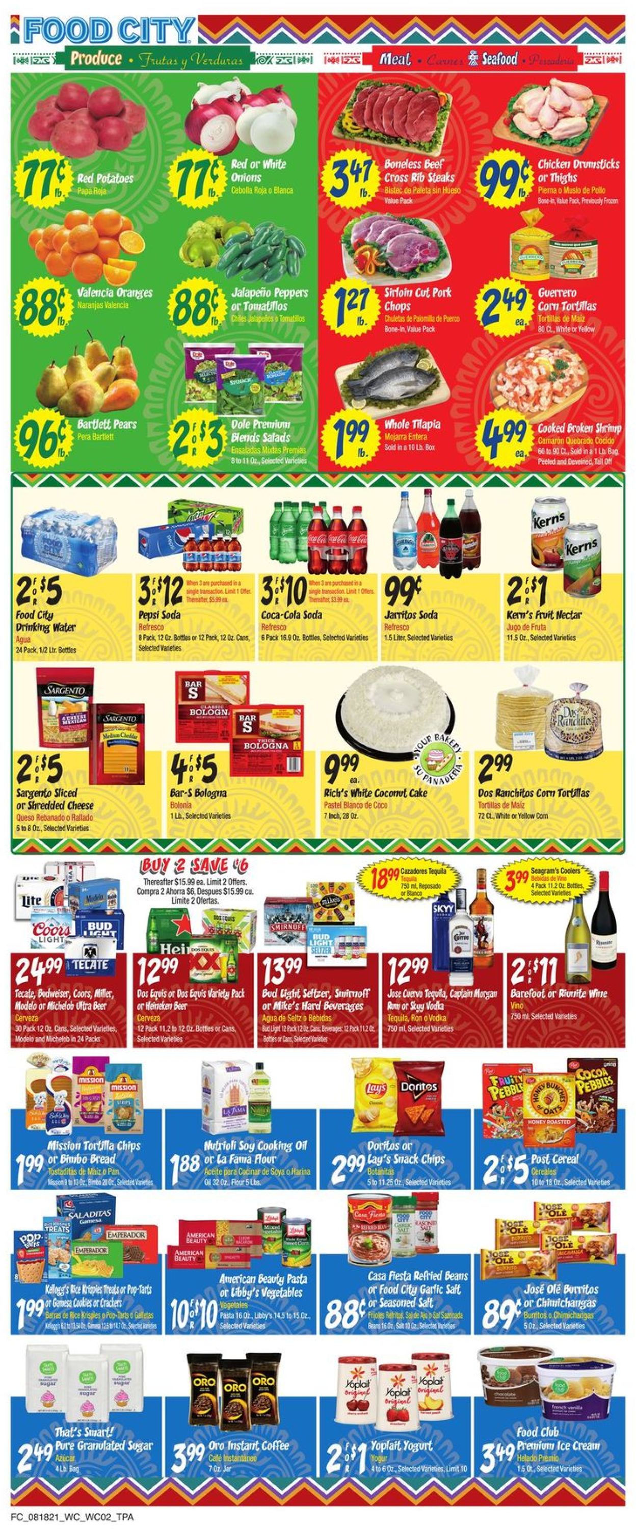 Catalogue Food City from 08/18/2021