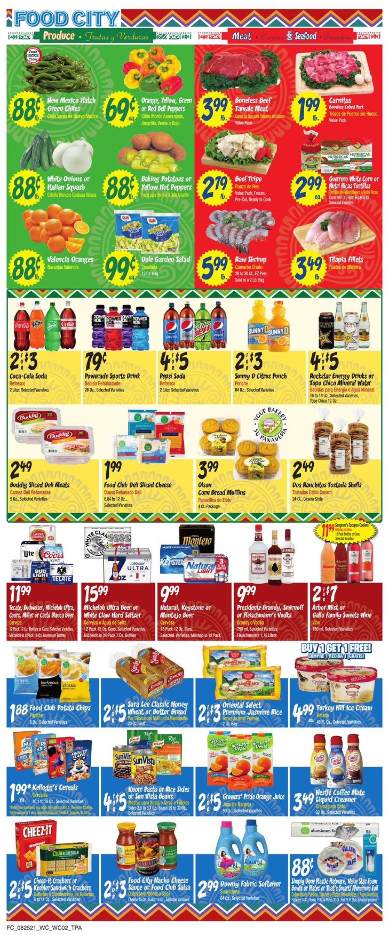 Catalogue Food City from 08/25/2021