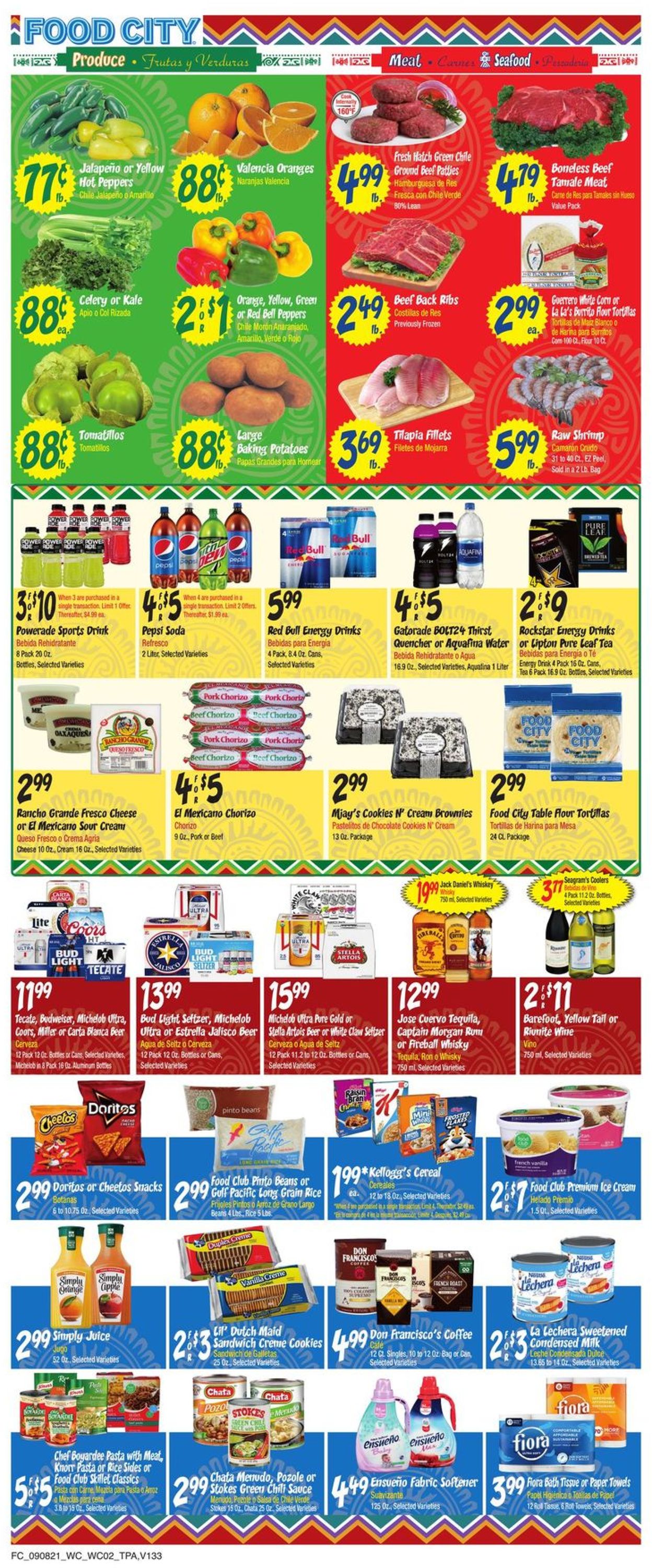 Catalogue Food City from 09/08/2021
