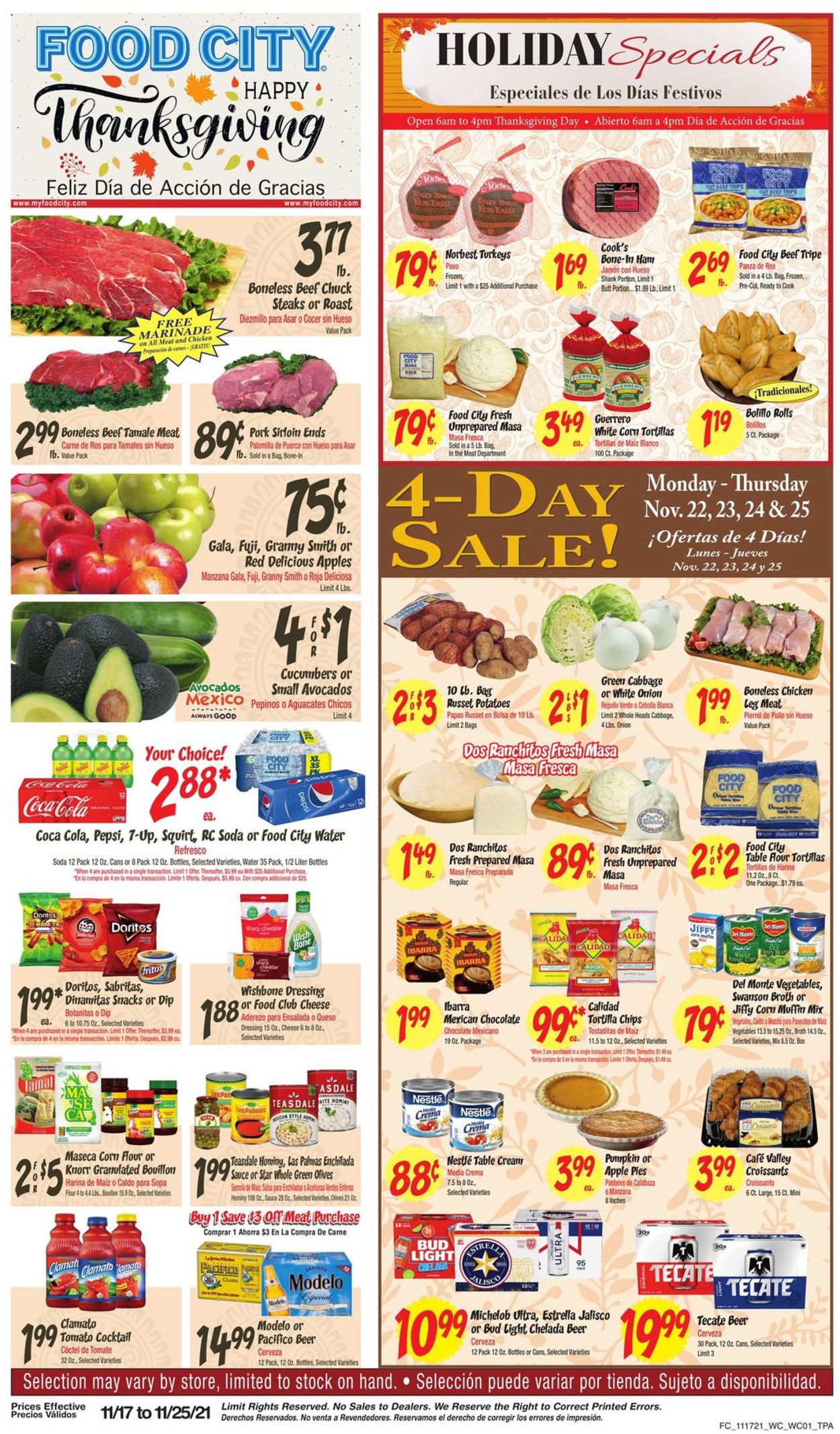 Catalogue Food City from 11/17/2021