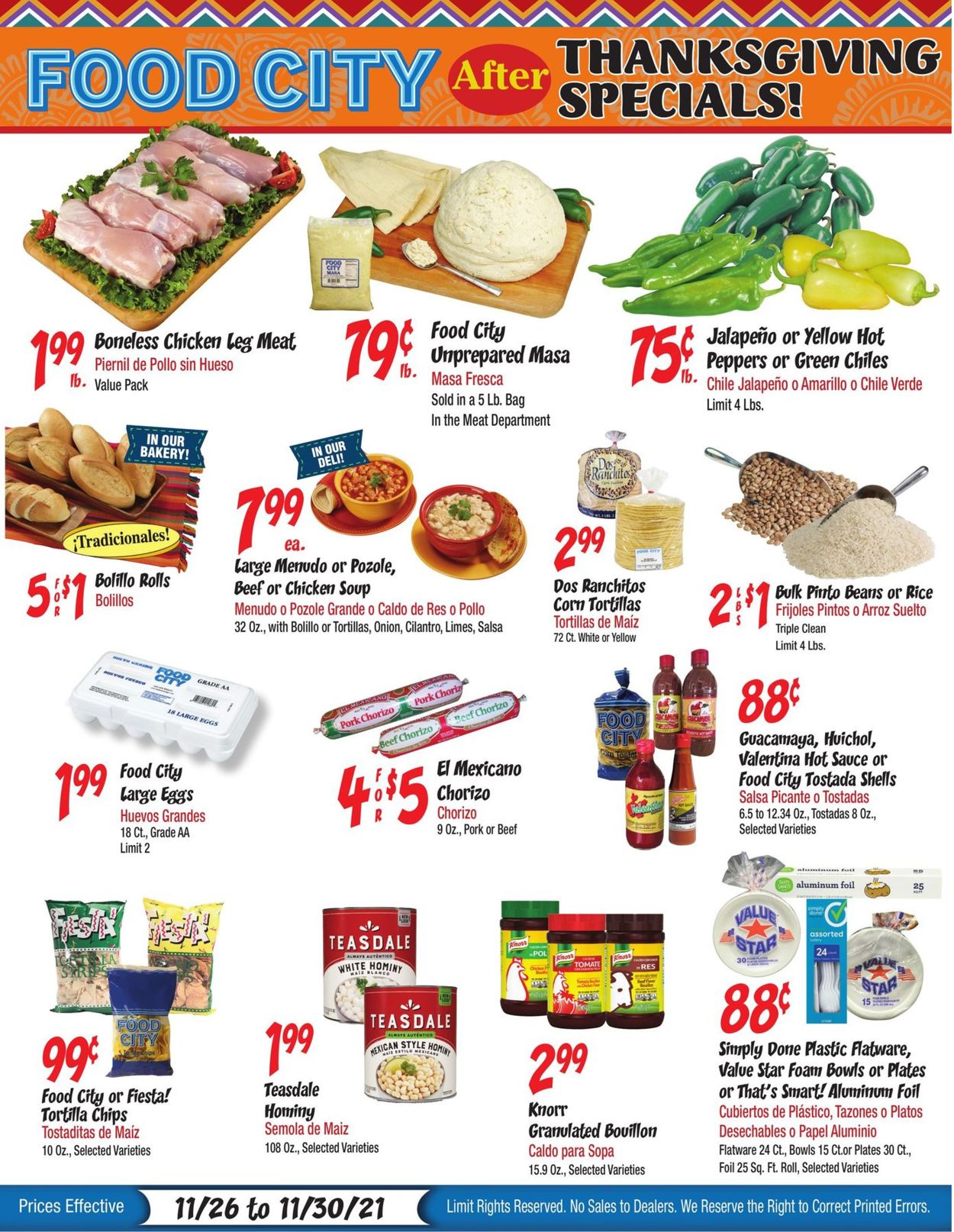 Catalogue Food City from 11/26/2021