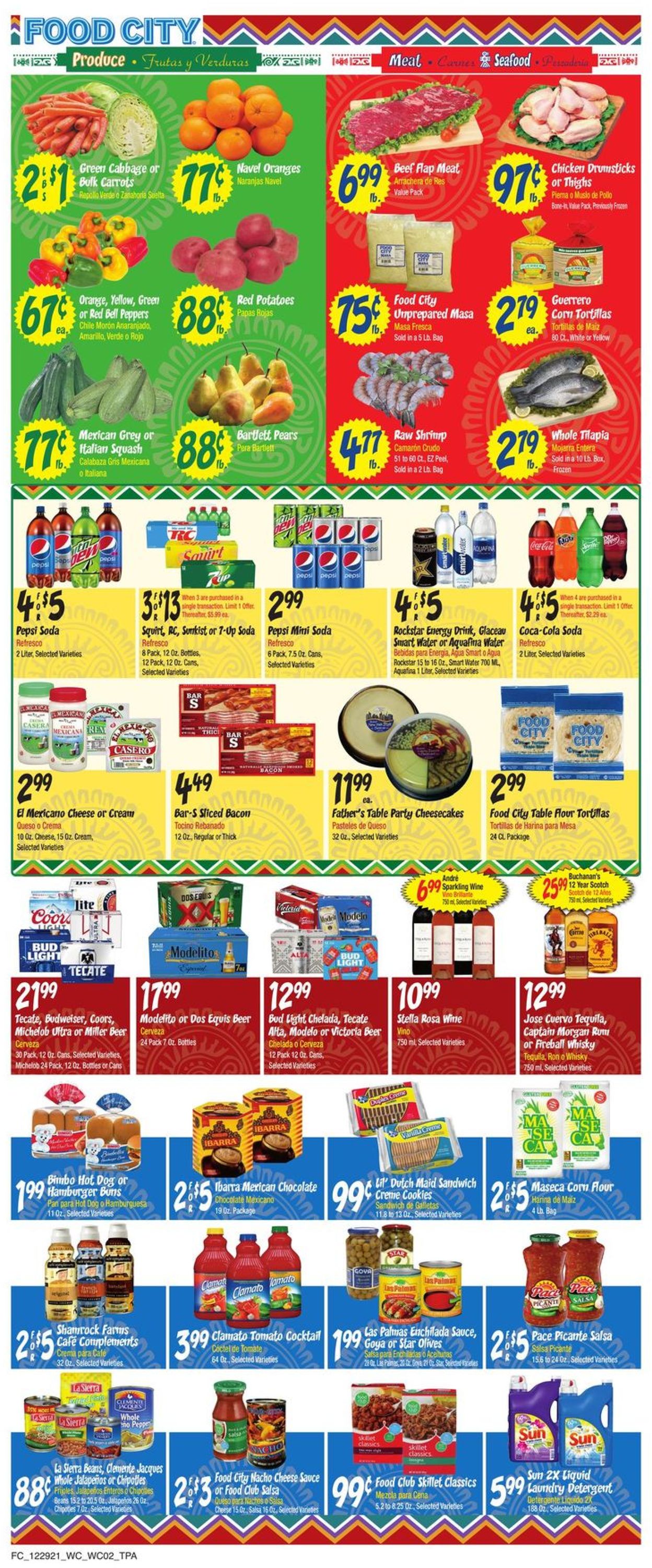 Catalogue Food City from 12/29/2021