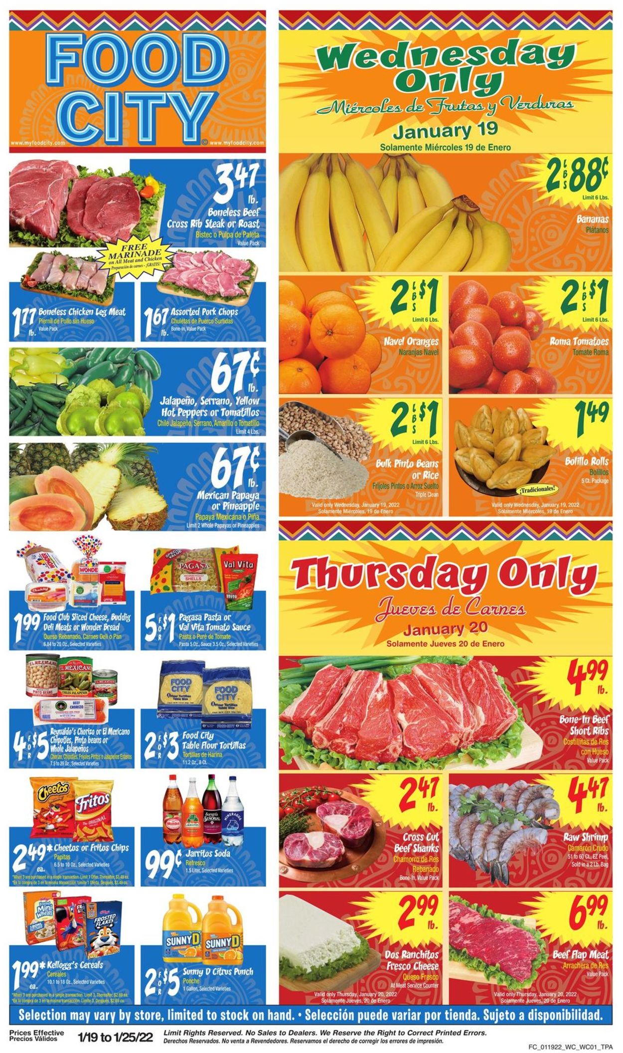 Catalogue Food City from 01/19/2022