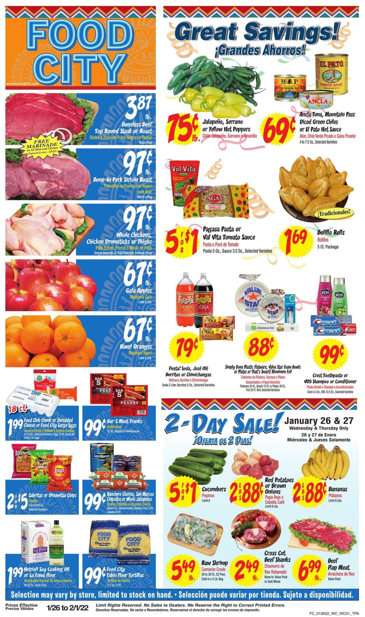Catalogue Food City from 01/26/2022