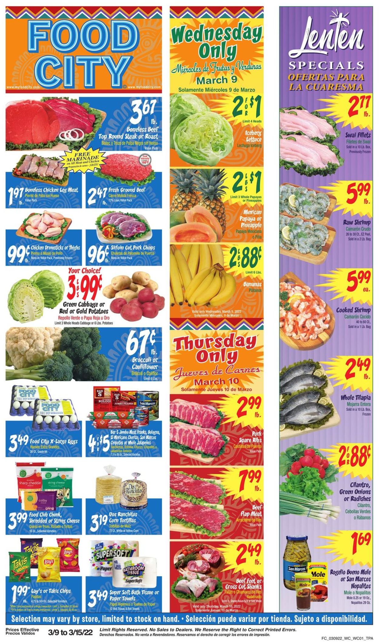 Catalogue Food City from 03/09/2022