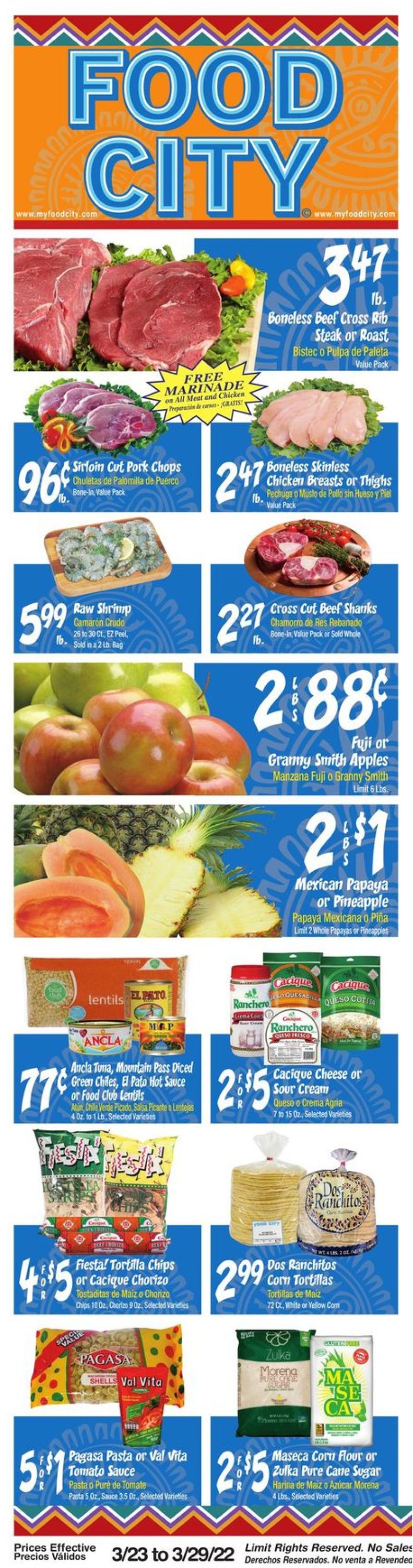 Catalogue Food City from 03/23/2022