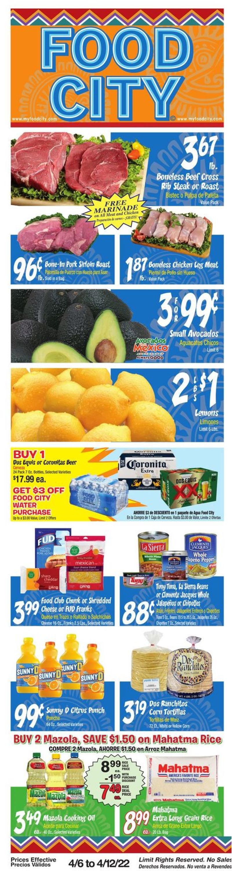 Catalogue Food City from 04/06/2022