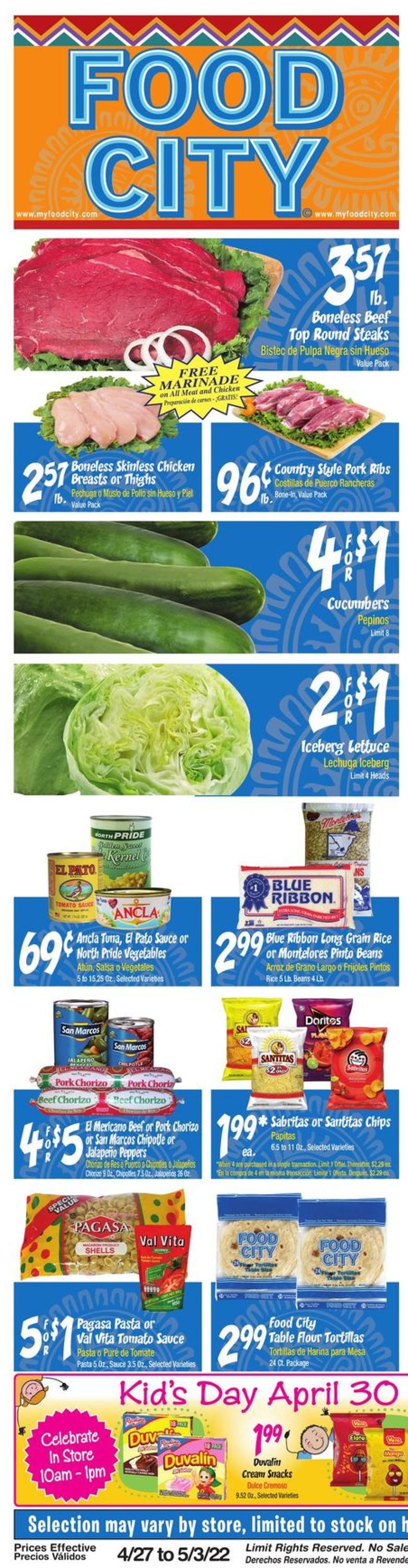 Catalogue Food City from 04/27/2022