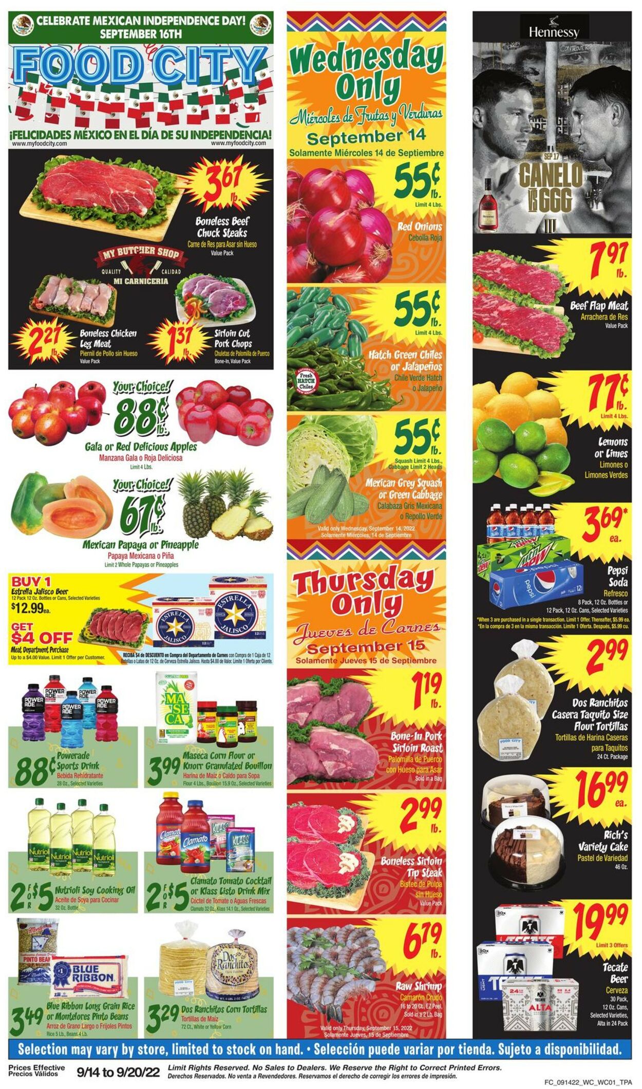 Catalogue Food City from 09/14/2022