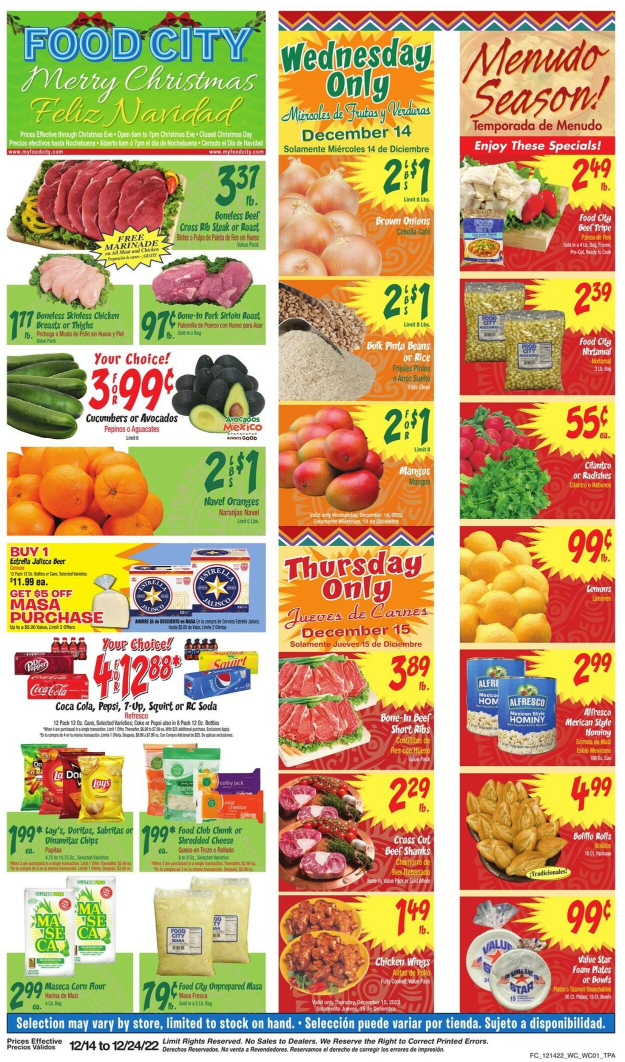 Catalogue Food City from 12/14/2022