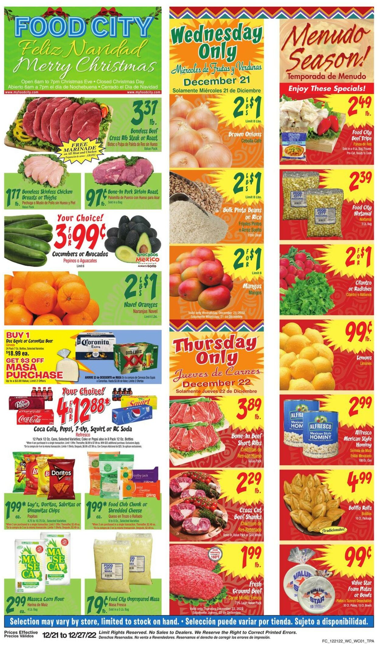 Catalogue Food City from 12/21/2022