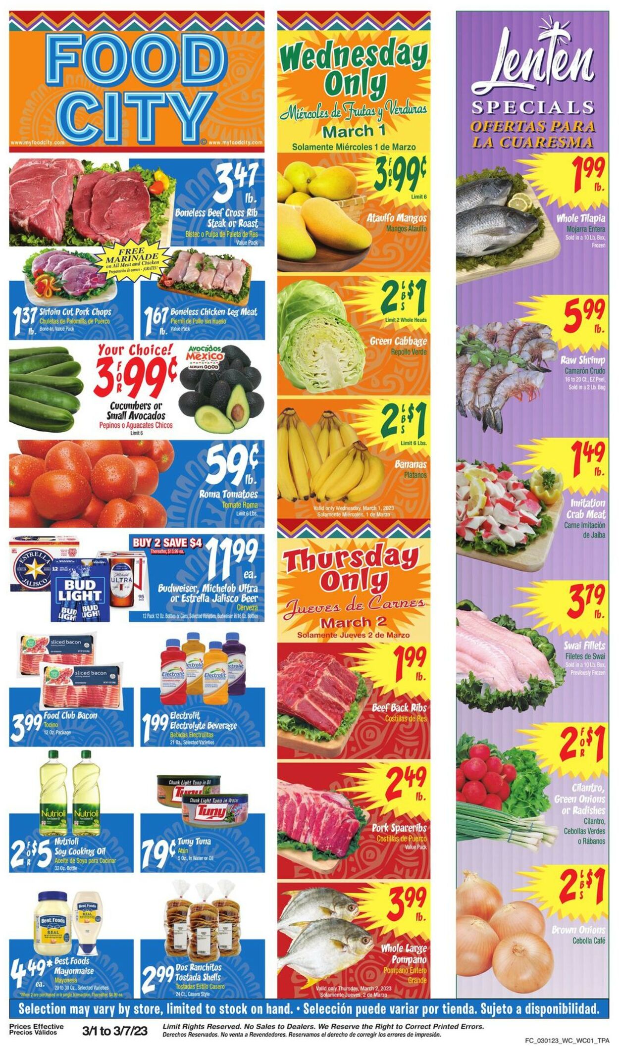 Catalogue Food City from 03/01/2023