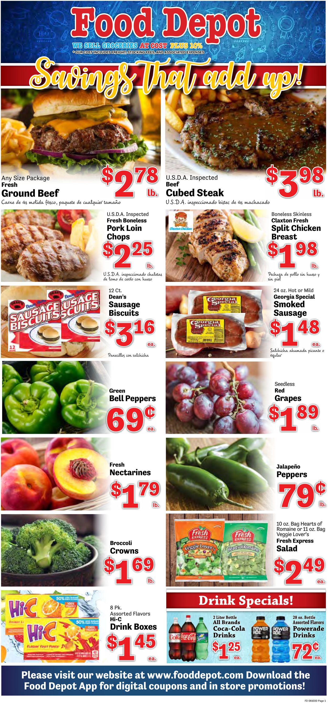 Food Depot Current weekly ad 08/10 08/16/2020 frequent ads com