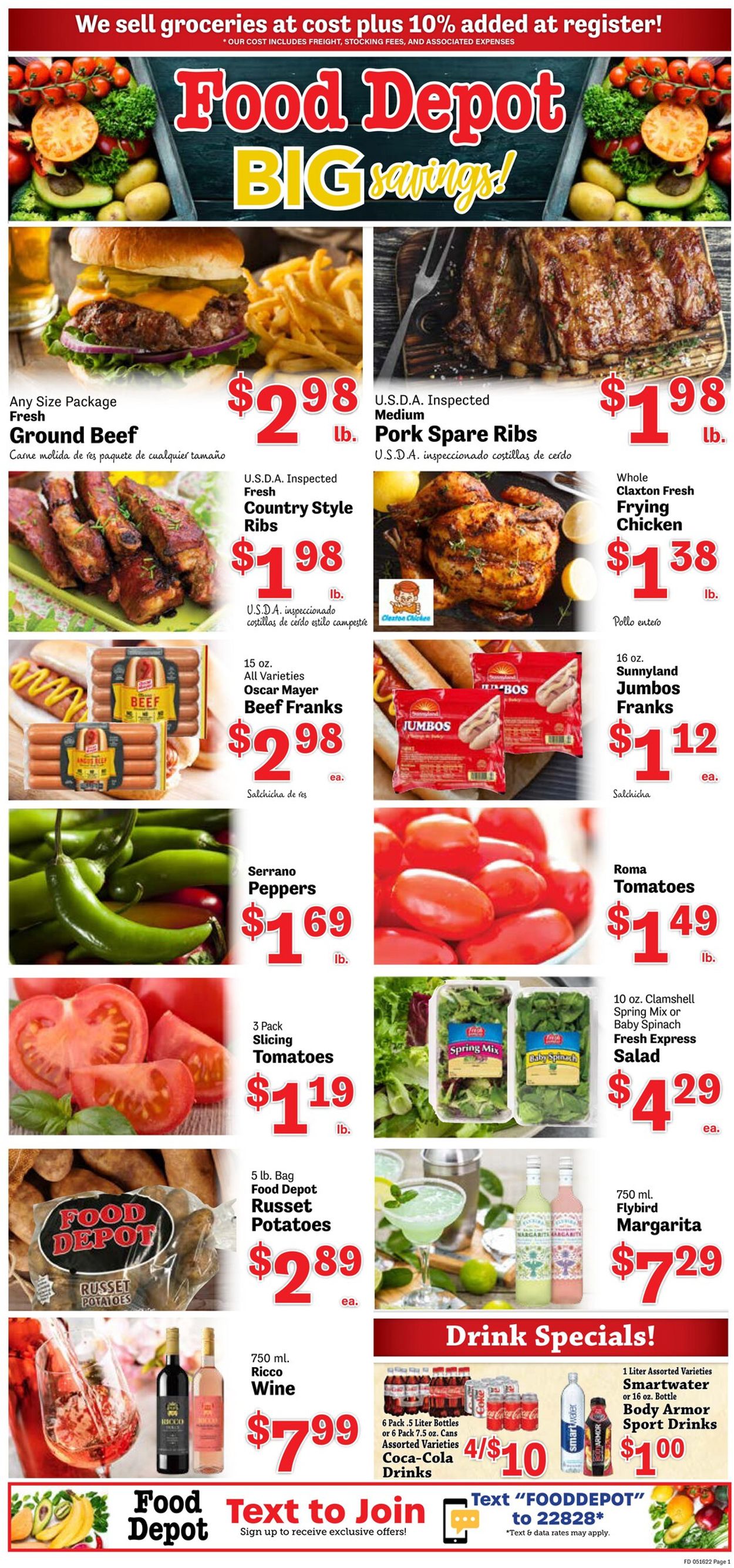 Catalogue Food Depot from 05/16/2022