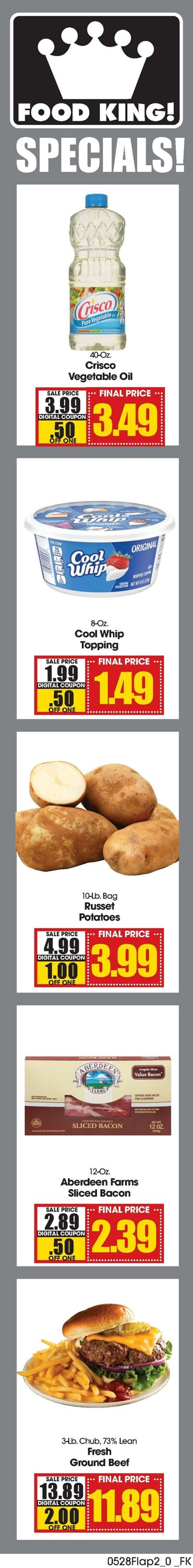 Catalogue Food King from 05/28/2025