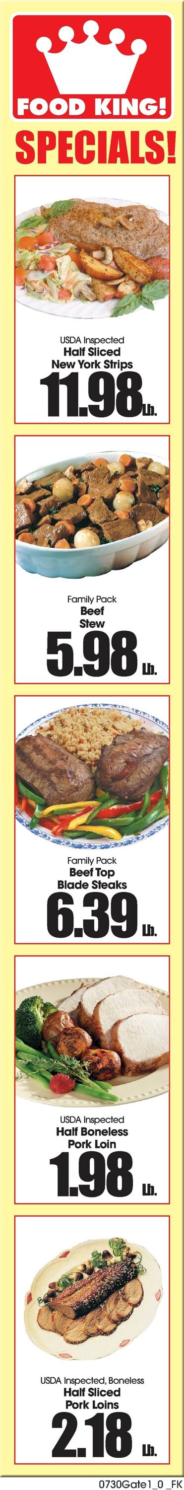 Catalogue Food King from 07/30/2025