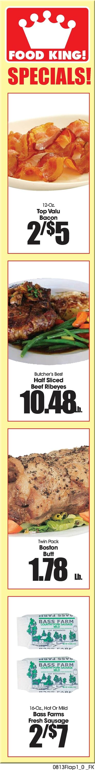 Catalogue Food King from 08/13/2025