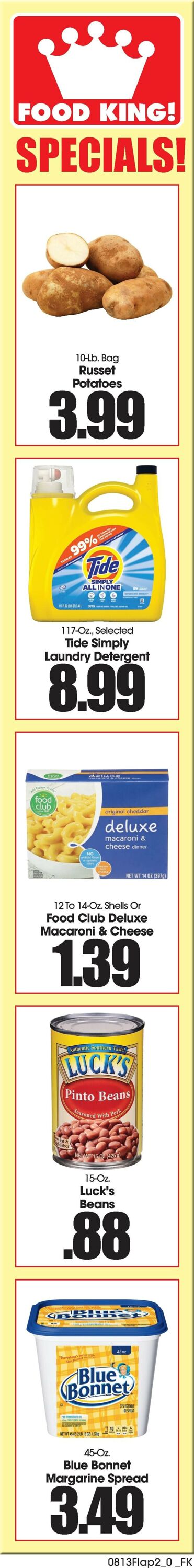 Catalogue Food King from 08/13/2025
