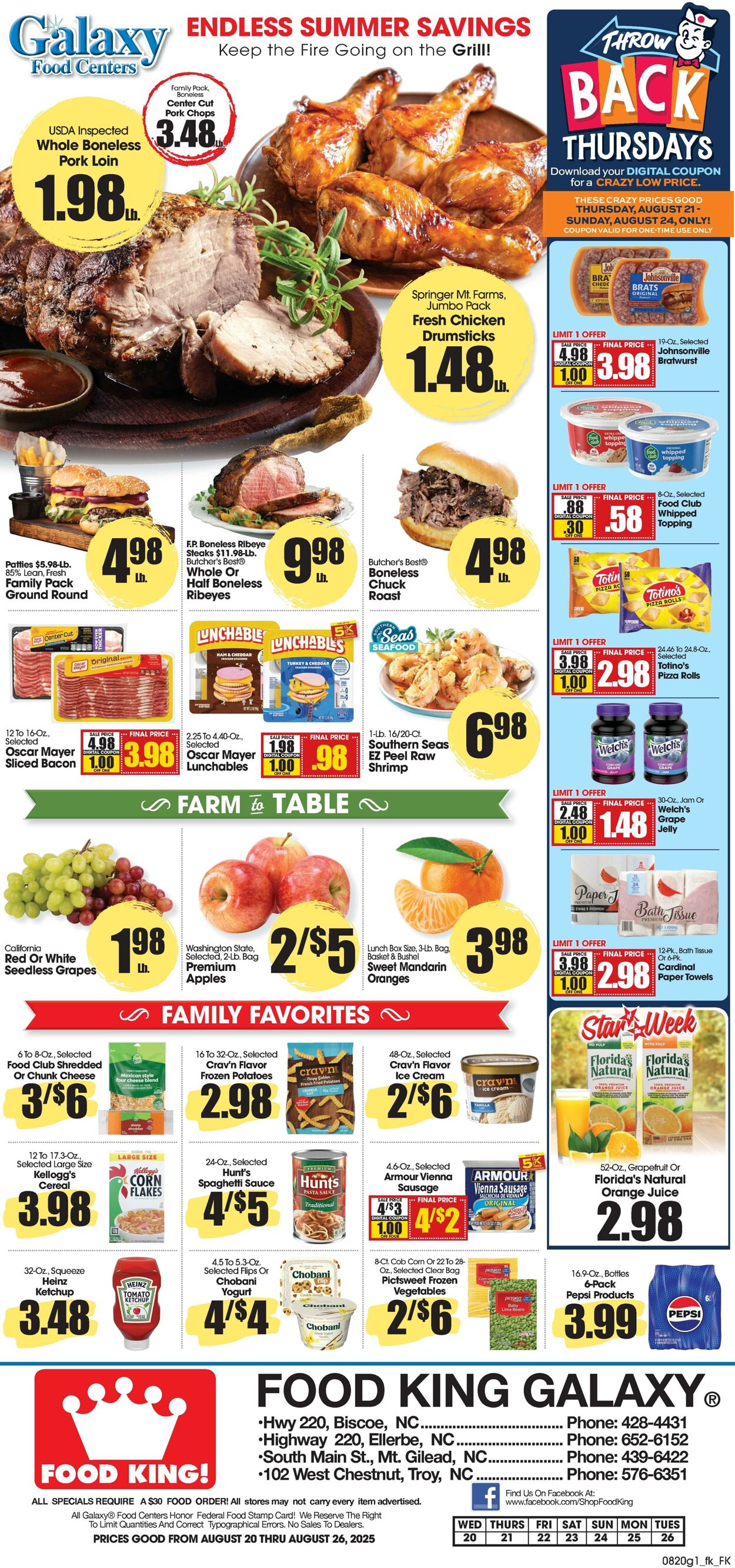 Catalogue Food King from 08/20/2025