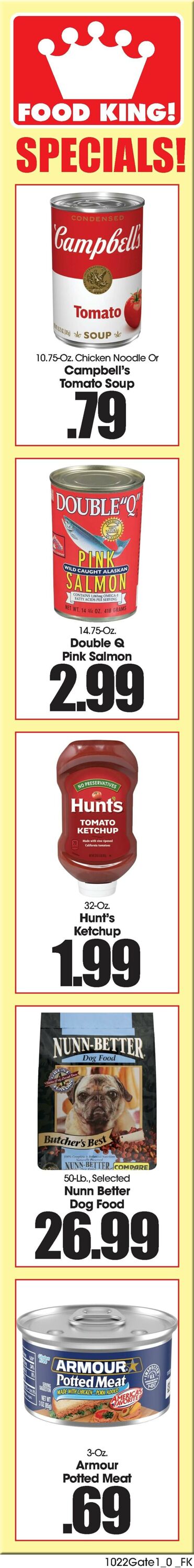 Catalogue Food King from 10/22/2025