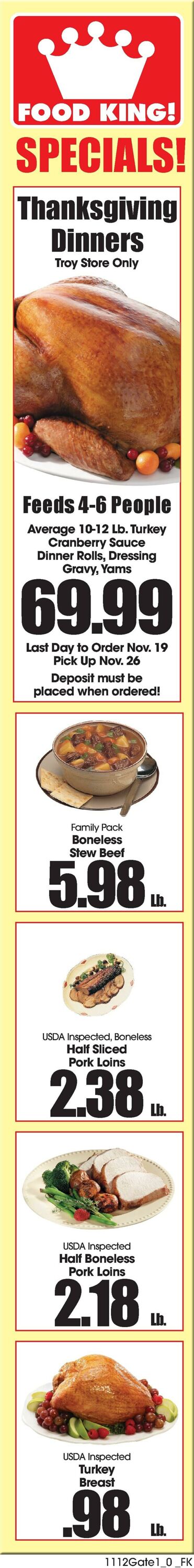 Catalogue Food King from 11/12/2025