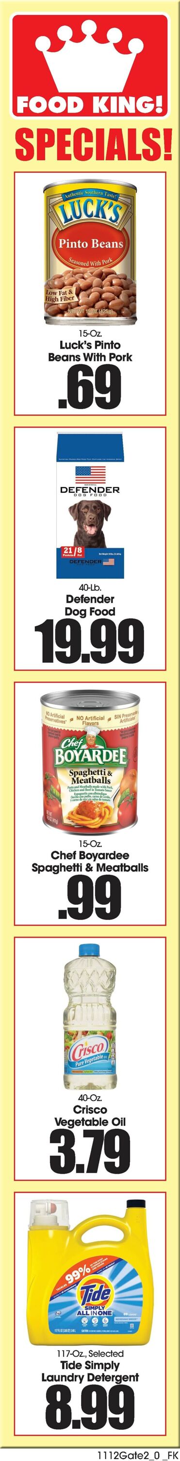 Catalogue Food King from 11/12/2025