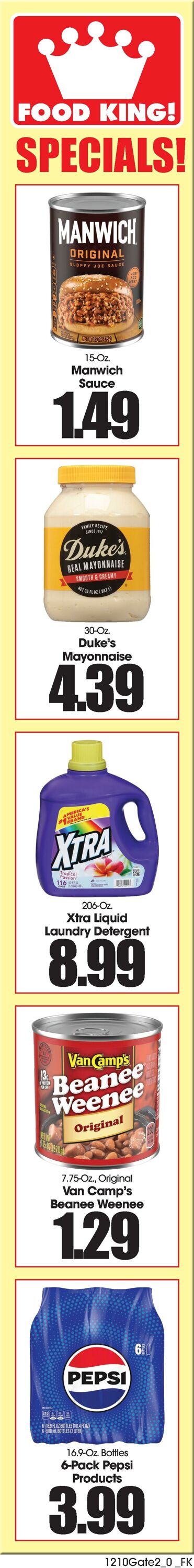 Catalogue Food King from 12/10/2025