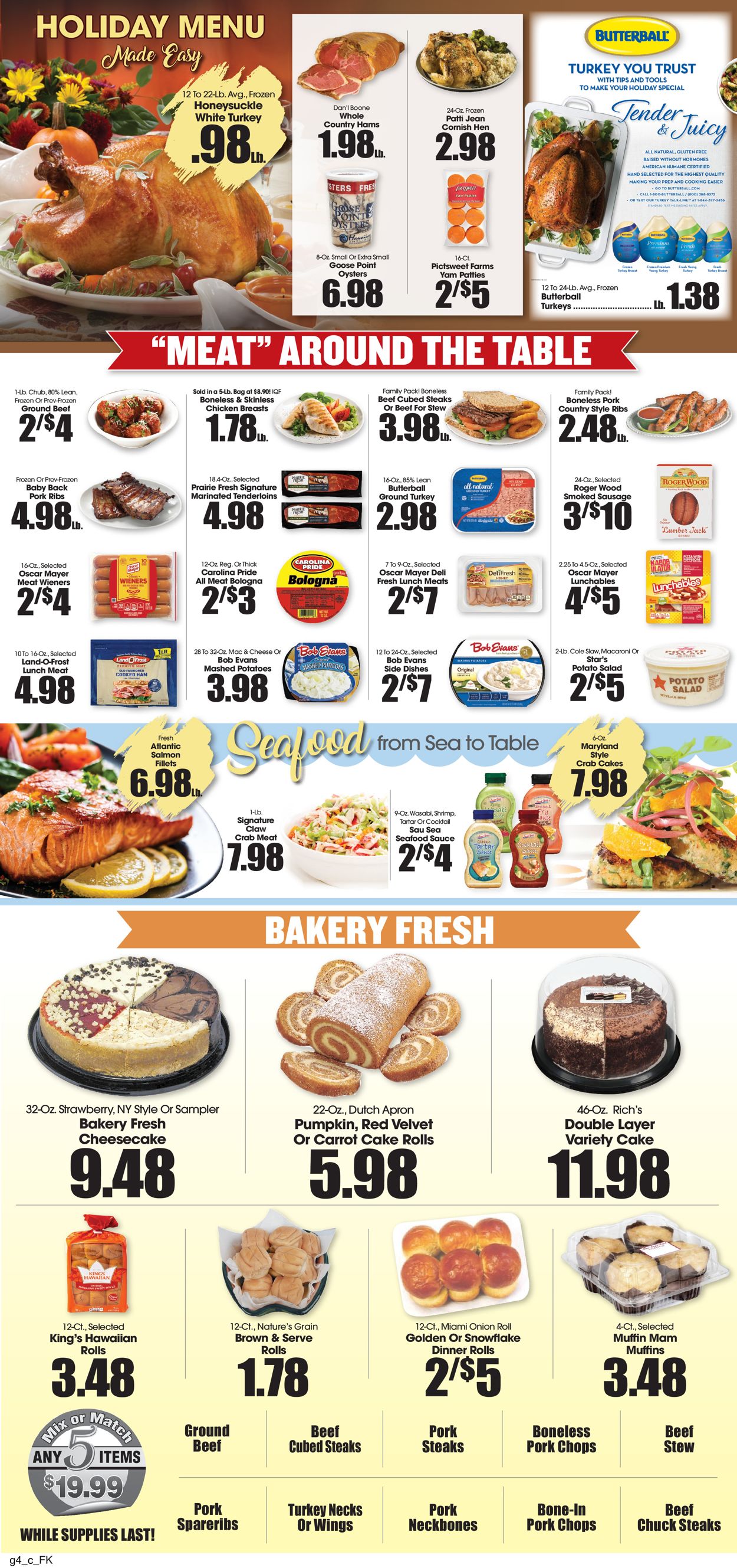 Catalogue Food King Thanksgivig ad 2020 from 11/18/2020