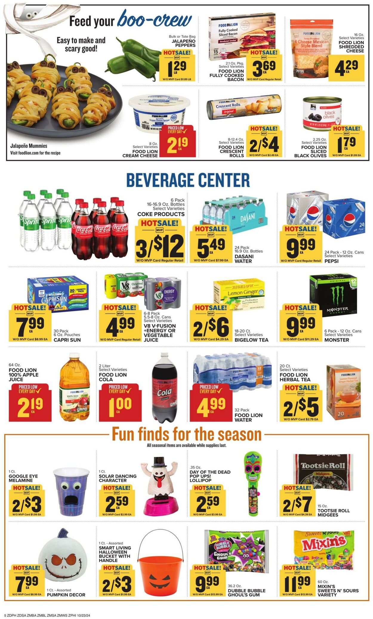 Catalogue Food Lion from 10/23/2024