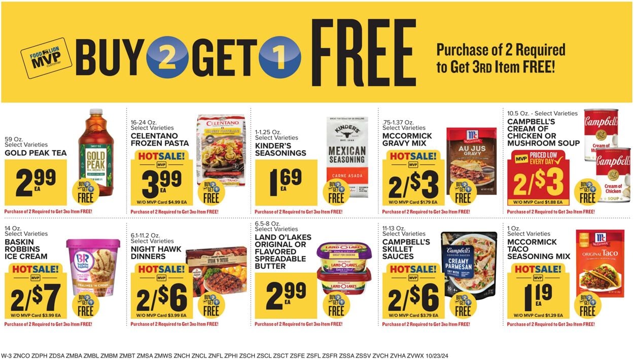 Catalogue Food Lion from 10/23/2024