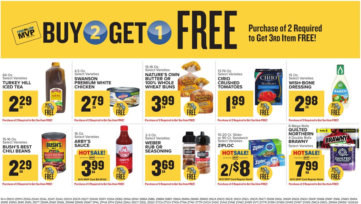 Catalogue Food Lion from 10/23/2024