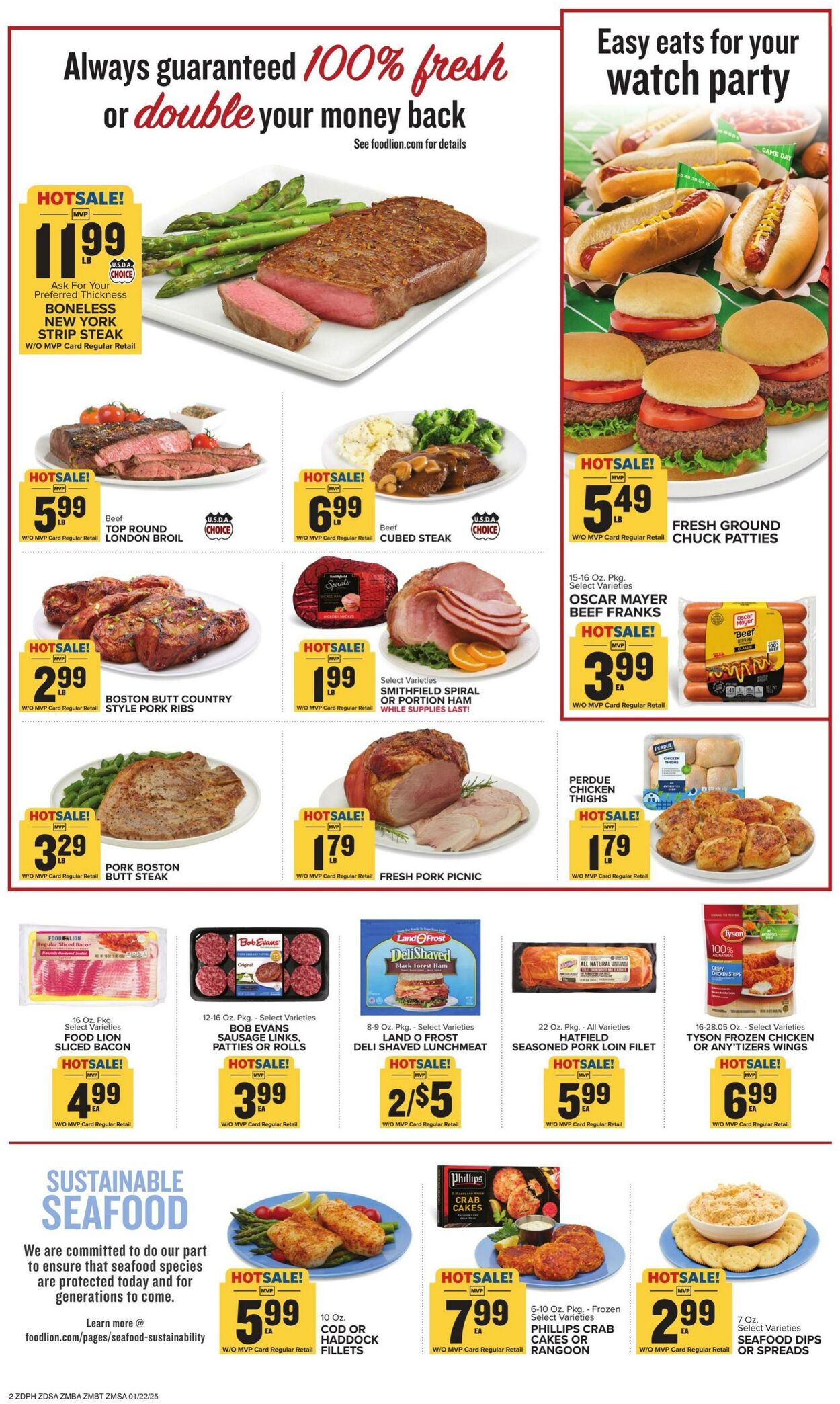 Catalogue Food Lion from 01/22/2025