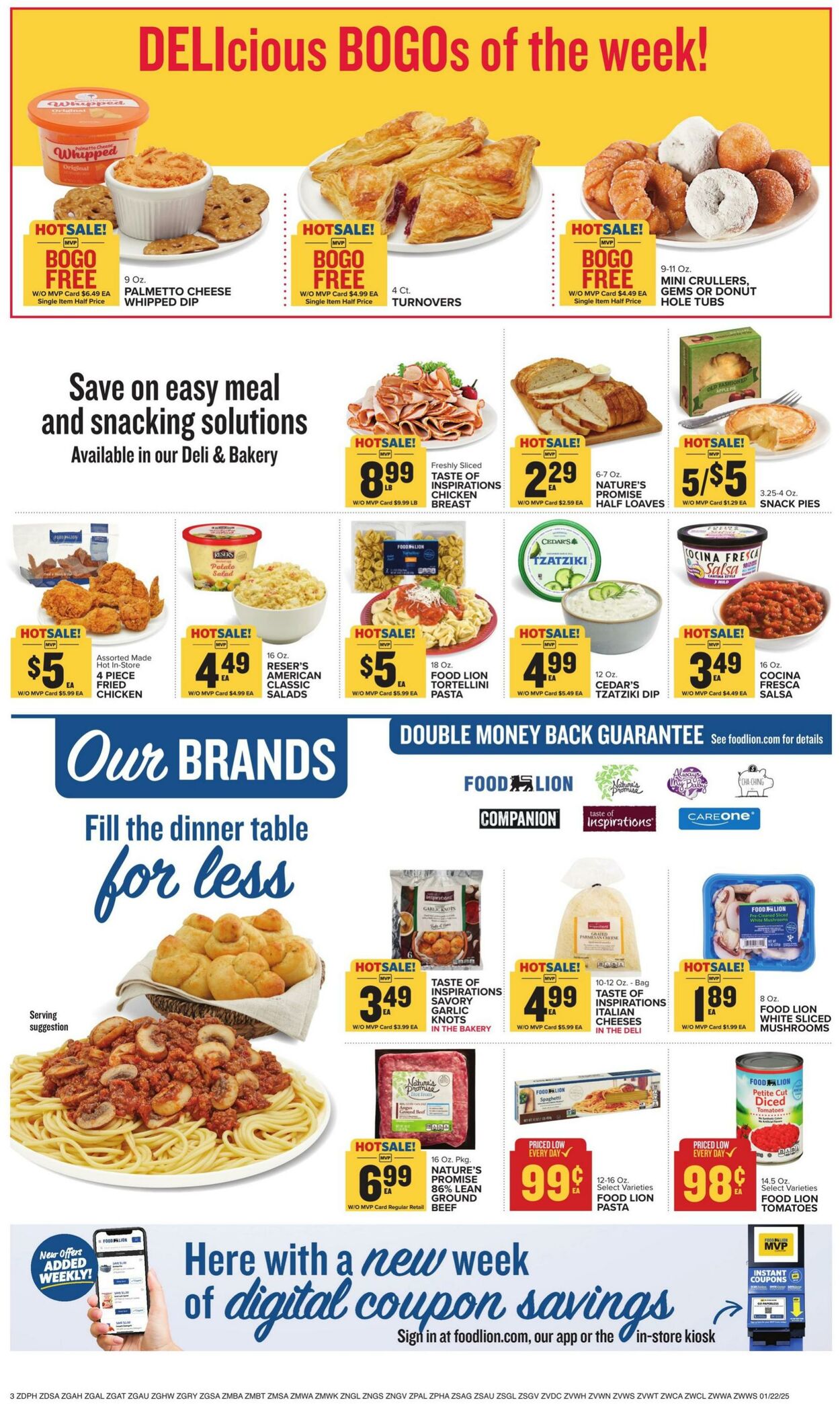 Catalogue Food Lion from 01/22/2025