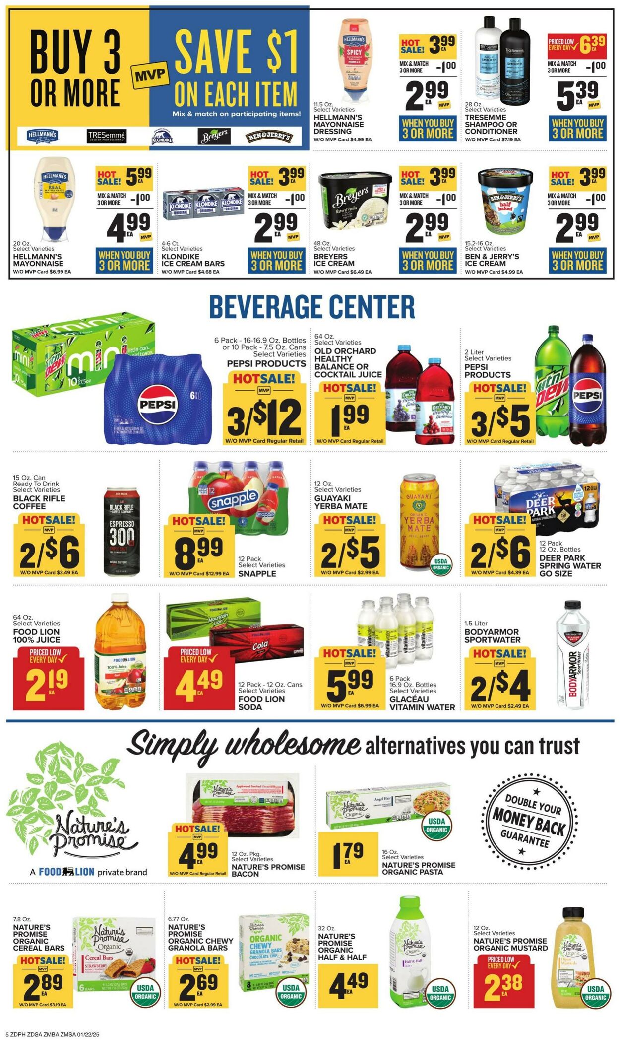 Catalogue Food Lion from 01/22/2025