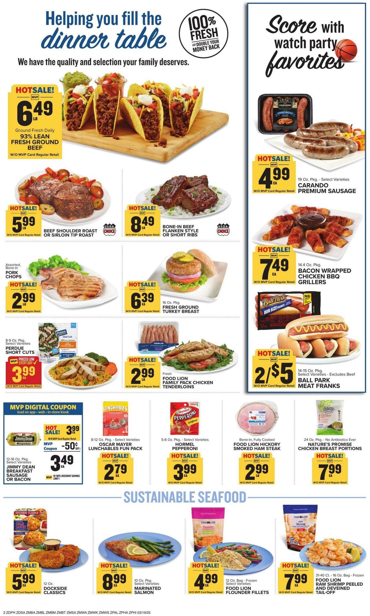 Catalogue Food Lion from 03/19/2025