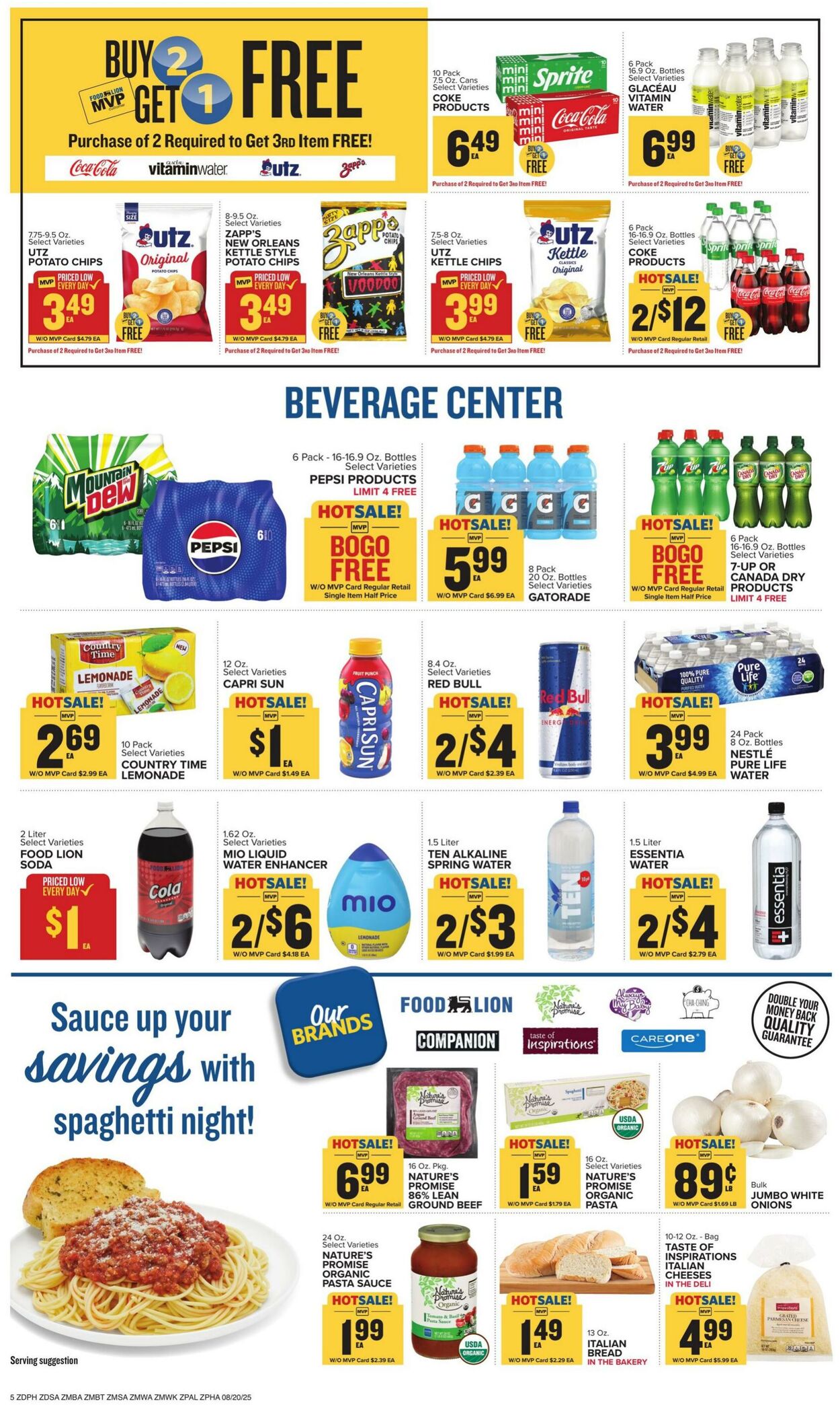 Catalogue Food Lion from 08/20/2025